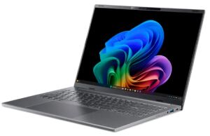 Acer Aspire 16 AI A16-I71M-77BS Copilot+ PC Intel Core Ultra 7 355 Laptop 40,6 cm (16") WUXGA 16 GB LPDDR5x-SDRAM 512 GB SSD Windows 11 Home Grau QWERTY Deutsch