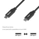 CLUB3D USB-C®-Sicherheitskabel 240 W, ohne Daten, 2 m / 6,56 ft