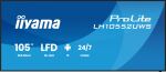 iiyama LH10552UWS-B1AG Signage-Display Kiosk-Design 2,66 m (104.6") WLAN 500 cd/m² UltraWide 5K HD Eingebauter Prozessor Android 24/7