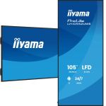 iiyama LH10552UWS-B1AG Signage-Display Kiosk-Design 2,66 m (104.6") WLAN 500 cd/m² UltraWide 5K HD Eingebauter Prozessor Android 24/7
