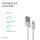 S/CONN maximum connectivity Flexline-USB Lade-Sync Kabel, USB A Stecker auf 8-Pin Stecker, 2.0, ABS, weiß, 0,2m