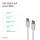 S/CONN maximum connectivity Flexline®-USB Lade-Sync Kabel, USB C Stecker auf USB-C Stecker, 2.0, ABS, weiß, 2,0m