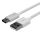 S/CONN maximum connectivity Flexline®-USB Lade-Sync Kabel, USB A Stecker auf USB-C Stecker, 2.0, ABS, weiß, 0,5m
