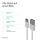 S/CONN maximum connectivity Flexline-USB Lade-Sync Kabel, USB A Stecker auf USB-C Stecker, 2.0, ABS, weiß, 1,0m