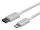 S/CONN maximum connectivity Flexline-USB Lade Kabel, USB-C Stecker auf 8-pin Stecker, PD, weiß, 1,5m
