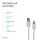 S/CONN maximum connectivity Flexline-USB Lade Kabel, USB-C Stecker auf 8-pin Stecker, PD, weiß, 1,5m
