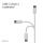 S/CONN maximum connectivity Flexline-USB Lade Kabel, USB-C Stecker auf 8-pin Stecker, PD, weiß, 2,0m