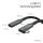 S/CONN maximum connectivity Flexline-USB-C Verlängerungskabel, USB C Stecker auf USB-C Buchse, 3.2, 90°, PD, Textil, 0,5m