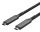 S/CONN maximum connectivity Flexline-USB-C Ladekabel, USB C Stecker auf USB-C Stecker, 3.2, 100W PD, Textil, 2m