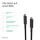 S/CONN maximum connectivity Flexline-USB-C Ladekabel, USB C Stecker auf USB-C Stecker, 3.2, 100W PD, Textil, 2m