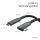 S/CONN maximum connectivity Flexline-USB-C Ladekabel, USB C Stecker auf USB-C Stecker, 3.2, 90°, 100W PD, Textil, 1m
