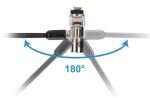 Conceptronic CUSTODIO02BNM Laptop-Schloss mit Schlüssel, Nano-Sicherheitsslot, Master-Key-System kompatibel, 1,8 m