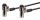 Conceptronic CUSTODIO02BNTM Dual-Head Laptop-Schloss mit Schlüssel, Nano-Sicherheitsslot, Master-Key-System kompatibel, 1,8 m