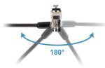 Conceptronic CUSTODIO02BSM Laptop-Schloss mit Schlüssel, Standard-Sicherheitsslot, Master-Key-System kompatibel, 1,8 m