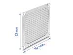 DeLOCK Lüftergitter 92 x 92 mm Aluminium –...