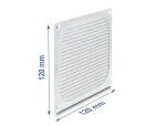 DeLOCK Lüftergitter 120 x 120 mm Aluminium –...