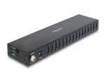 DELOCK Industrie Hub USB 5Gbps 16x USB-A mit 8 kV ESD Schutz