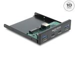 DELOCK Front Panel 3.5" USB 10Gbps 2x USB-C + 2x USB-A