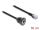 DELOCK Kabel RJ12 Stecker > Buchse zum Einbau 50 cm schwarz
