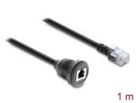 DELOCK Kabel RJ12 Stecker > Buchse zum Einbau 1 m schwarz