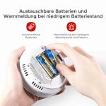 X-Sense CO03D Rauchmelder Kohlenstoffmonoxid-Melder Kabelgebunden