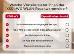 X-Sense XS01-WX Intelligenter Rauchmelder Photoelektrischer Reflexionsmelder Interkonnektabel Drahtlose Verbindung