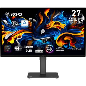MSI Pro MAX 271UPX12G Computerbildschirm 67,3 cm (26.5") 3840 x 2160 Pixel UltraWide Full HD QD-OLED Schwarz