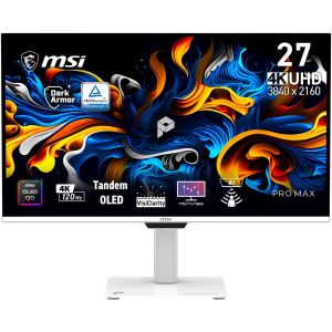 MSI Pro MAX 271UPXW12G Computerbildschirm 67,3 cm (26.5") 3840 x 2160 Pixel UltraWide Full HD QD-OLED Weiß