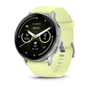 Garmin Venu 010-03014-02 Smartwatch/ Sportuhr 3,56 cm (1.4") AMOLED 45 mm Digital 454 x 454 Pixel Touchscreen Silber WLAN GPS