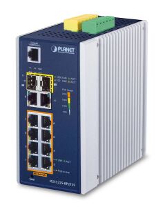 PLANET IGS-5225-8P2T2S Netzwerk-Switch Managed L2+ Gigabit Ethernet (10/100/1000) Power over Ethernet (PoE) Blau, Weiß