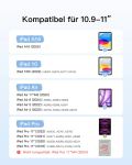 inateck Keyboard Ace Touch iPad 11"/10,9" QWERTZ RGB white