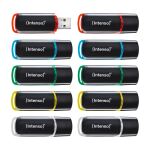 Intenso 3511551 USB-Stick 4 GB USB Typ-A 2.0 Schwarz, Rot, Grün, Transparent, Gelb, Blau