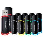 Intenso 3511551 USB-Stick 4 GB USB Typ-A 2.0 Schwarz, Rot, Grün, Transparent, Gelb, Blau