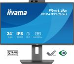 iiyama ProLite XB2497HSNH-B1 24IN IPS LCD 4MS 1920X1080 350CD/M2 HDMI/DP/USB 2 Computerbildschirm 60,5 cm (23.8") 1920 x 1080 Pixel Full HD Schwarz