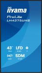 iiyama LH4375UHS-B2AG Signage-Display Digital Signage Flachbildschirm 108 cm (42.5") LCD WLAN 500 cd/m² 4K Ultra HD Schwarz Eingebauter Prozessor Android 11 24/7