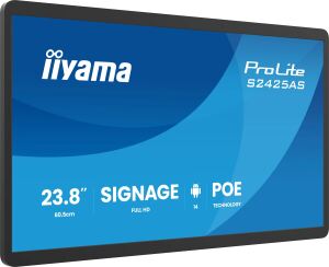 iiyama ProLite S2425AS-B1P Digital Signage Flachbildschirm 60,5 cm (23.8") LCD WLAN 500 cd/m² Full HD Schwarz Eingebauter Prozessor Android 24/7