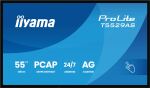 iiyama T5529AS-B1AG Signage-Display Kiosk-Design 138,7 cm (54.6") LED WLAN 450 cd/m² 4K Ultra HD Schwarz Touchscreen Eingebauter Prozessor Android 24/7