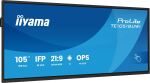 iiyama TE10518UWI-B1AG Signage-Display Kiosk-Design 2,66 m (104.6") LED WLAN 450 cd/m² 5K Ultra HD Schwarz Touchscreen Eingebauter Prozessor Android 16/7