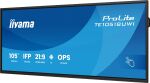 iiyama TE10518UWI-B1AG Signage-Display Kiosk-Design 2,66 m (104.6") LED WLAN 450 cd/m² 5K Ultra HD Schwarz Touchscreen Eingebauter Prozessor Android 16/7