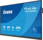 iiyama TN7505A-B1AG Signage-Display Interaktiver Flachbildschirm 189,3 cm (74.5") 500 cd/m² 4K Ultra HD Schwarz Touchscreen