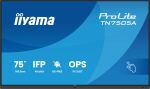 iiyama TN7505A-B1AG Signage-Display Interaktiver Flachbildschirm 189,3 cm (74.5") 500 cd/m² 4K Ultra HD Schwarz Touchscreen