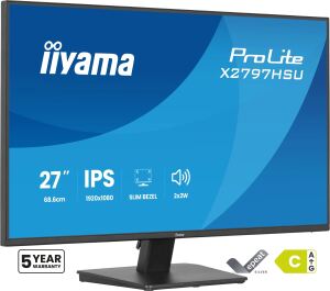 iiyama ProLite X2797HSU-B1 Computerbildschirm 68,6 cm (27") 1920 x 1080 Pixel Full HD LED Schwarz