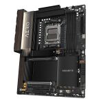 GIGABYTE X870E AERO X3D DARK WOOD Mainboard – Unterstützt AMD Ryzen 9000 CPUs, digitales 16+2+2-Phasen-VRM, bis zu 9000 Hz DDR5 (OC), 2× PCIe 5.0 + 2× PCIe 4.0, Wi-Fi 7, 5-GbE-LAN, USB 4
