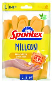 Spontex 3384122021288 Reinigungshandschuh Latex Gelb L