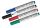 MAUL Flipchartmarker Keilspitze 3,0-6,5mm 4er Set