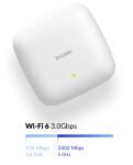 D-Link DAP-X3060 WLAN Access Point 3000 Mbit/s Weiß Power over Ethernet (PoE)