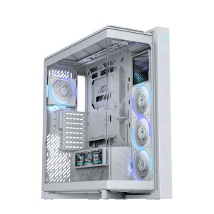 ASUS ROG CRONOX GR801 CURVE TG ARGB WHITE Midi Tower Weiß