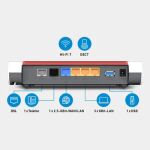 Box 7630 WLAN-Router 2.5 Gigabit Ethernet Dual-Band (2,4 GHz/5 GHz) Weiß, Rot