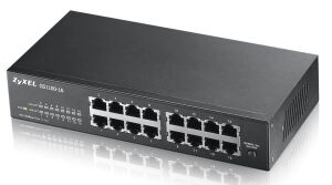 Zyxel GS1100-16 Unmanaged Gigabit Ethernet (10/100/1000) Schwarz