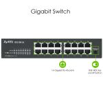 Zyxel GS1100-16 Unmanaged Gigabit Ethernet (10/100/1000) Schwarz